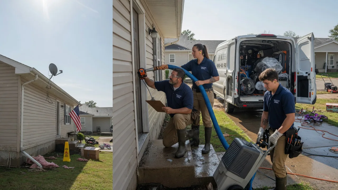 Ceiling Water Damage Restoration in Iola, KS near me